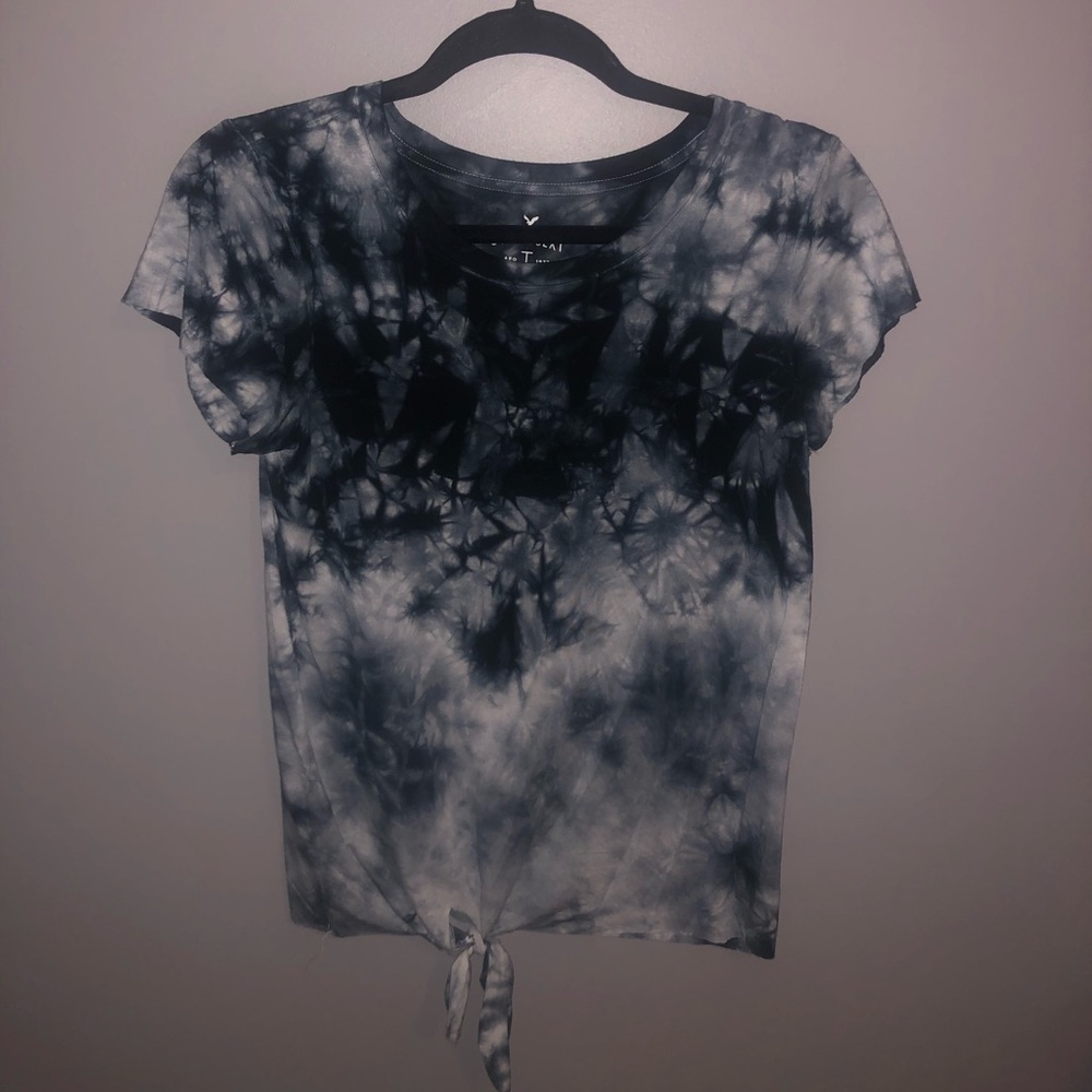 blue tie dye grunge shirt from american eagle!